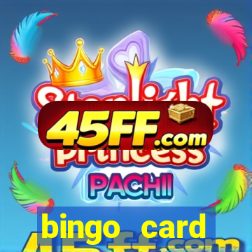 bingo card generator with pictures